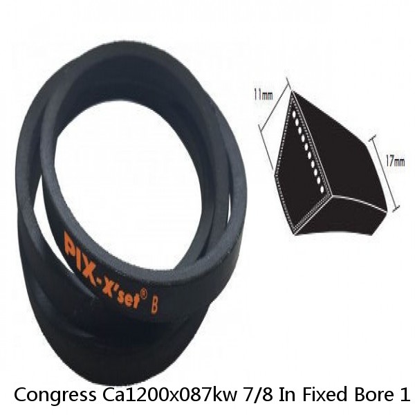 Congress Ca1200x087kw 7/8 In Fixed Bore 1 Groove Standard V-Belt Pulley 12 In Od
