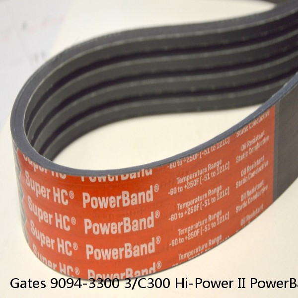 Gates 9094-3300 3/C300 Hi-Power II PowerBand V-Belt