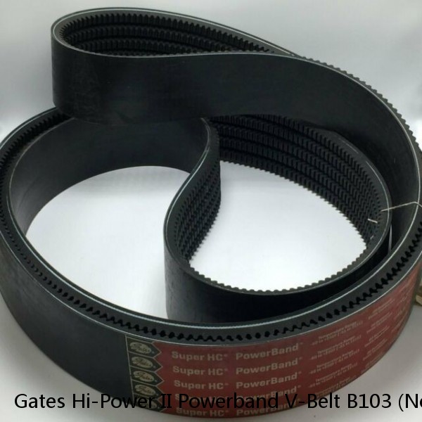 Gates Hi-Power II Powerband V-Belt B103 (New)